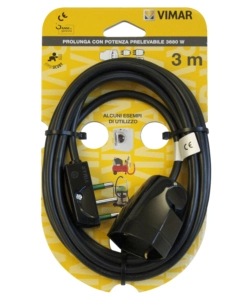 PROLUNGA UNIVERSALE NERA 3 METRI 3G1 SPA17 - VIMAR.